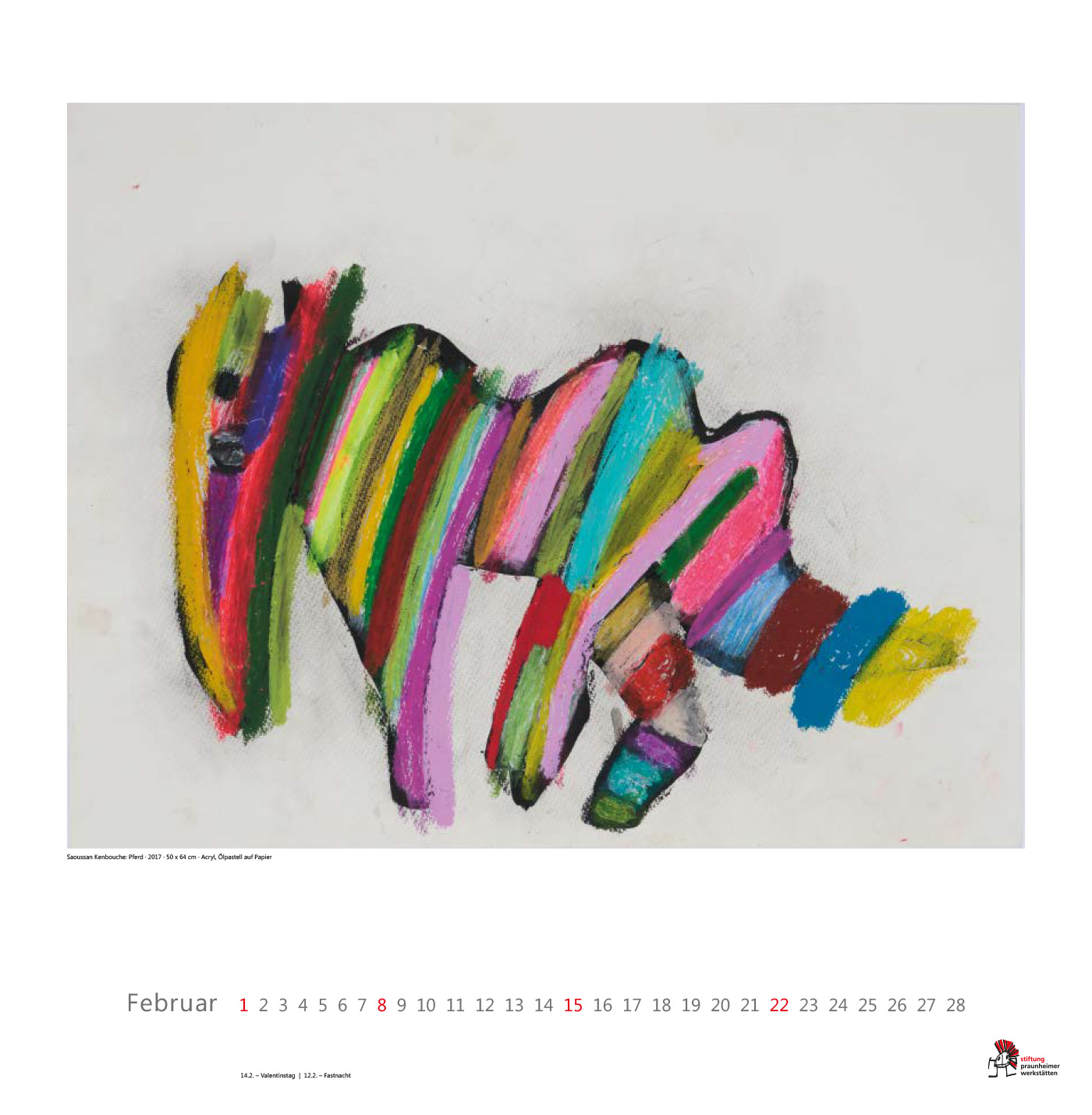 02_pw_kalender2026 tiftung Praunheimer Werkstätten Kalender 2026 - Kalenderblatt Februar