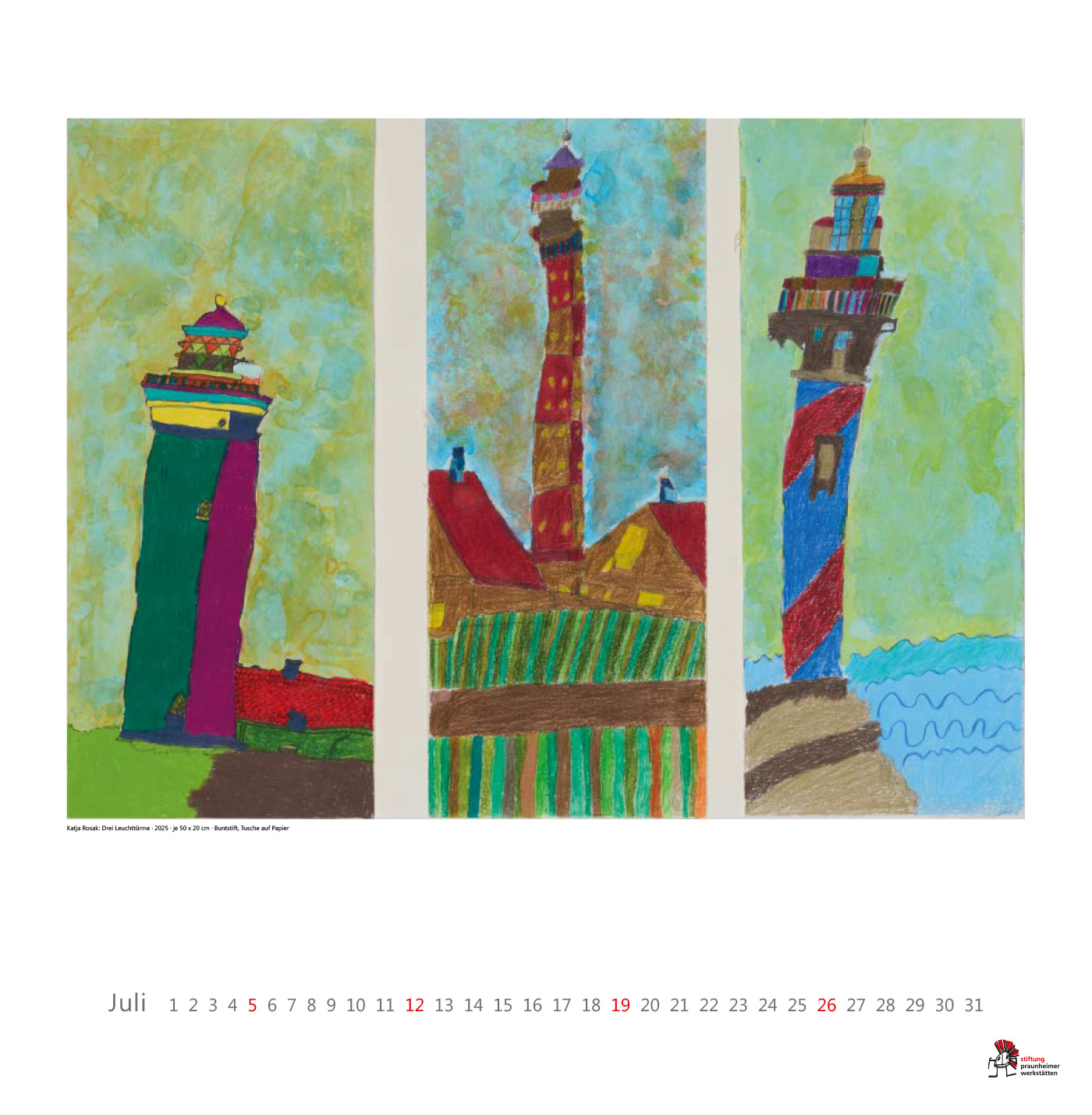 07_pw_kalender2026 tiftung Praunheimer Werkstätten Kalender 2026 - Kalenderblatt Juli