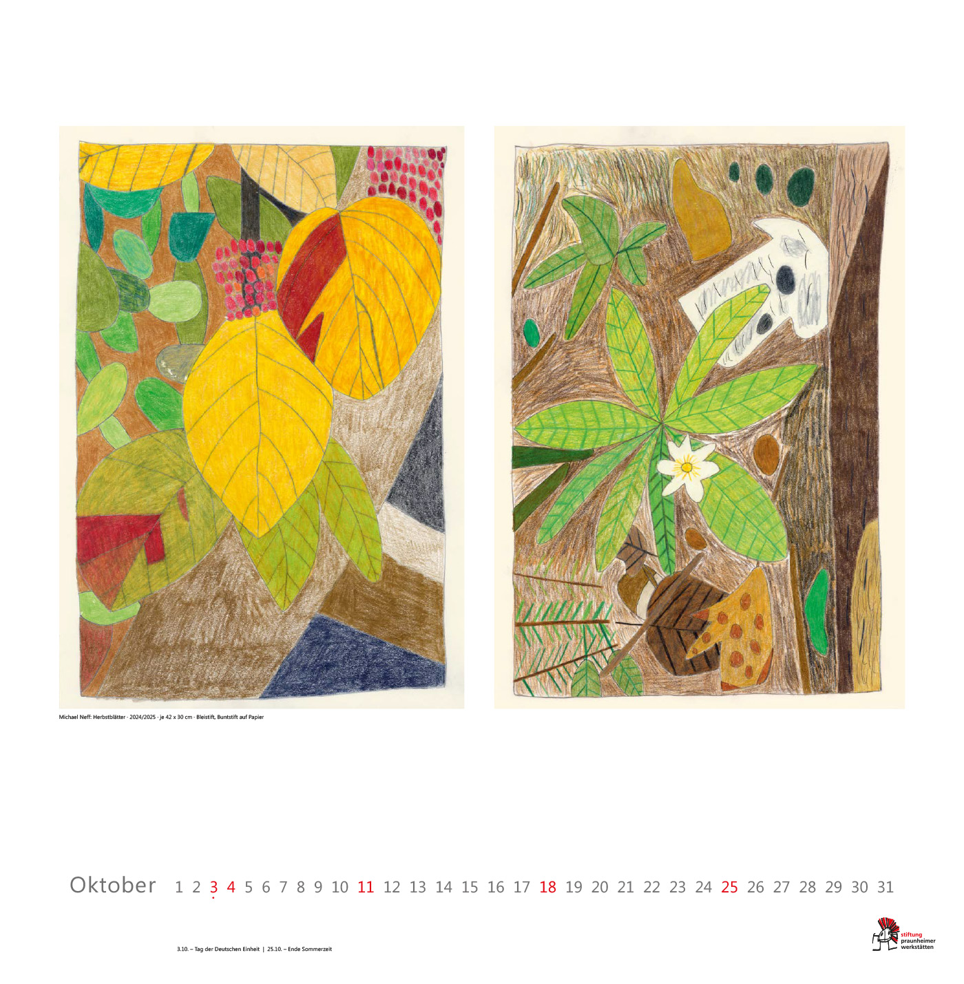 10_pw_kalender2026 tiftung Praunheimer Werkstätten Kalender 2026 - Kalenderblatt Oktober