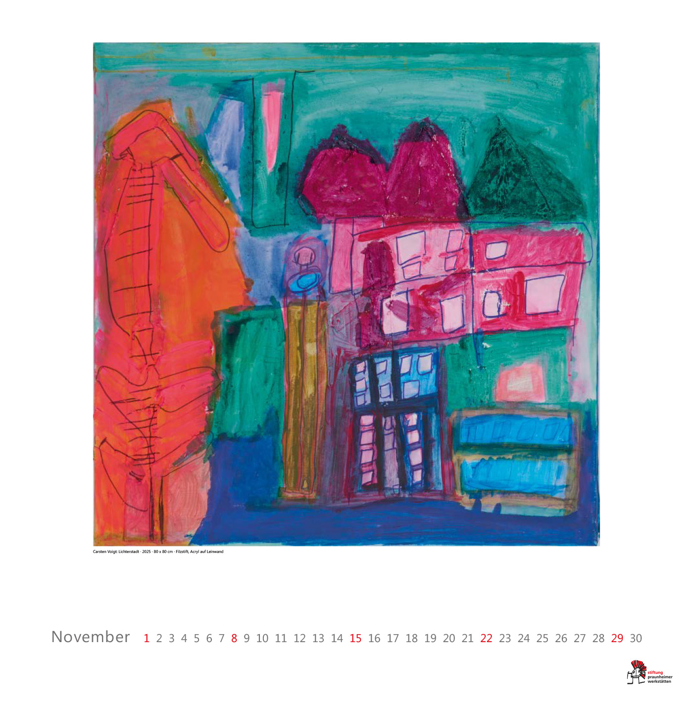 11_pw_kalender2026 tiftung Praunheimer Werkstätten Kalender 2026 - Kalenderblatt November