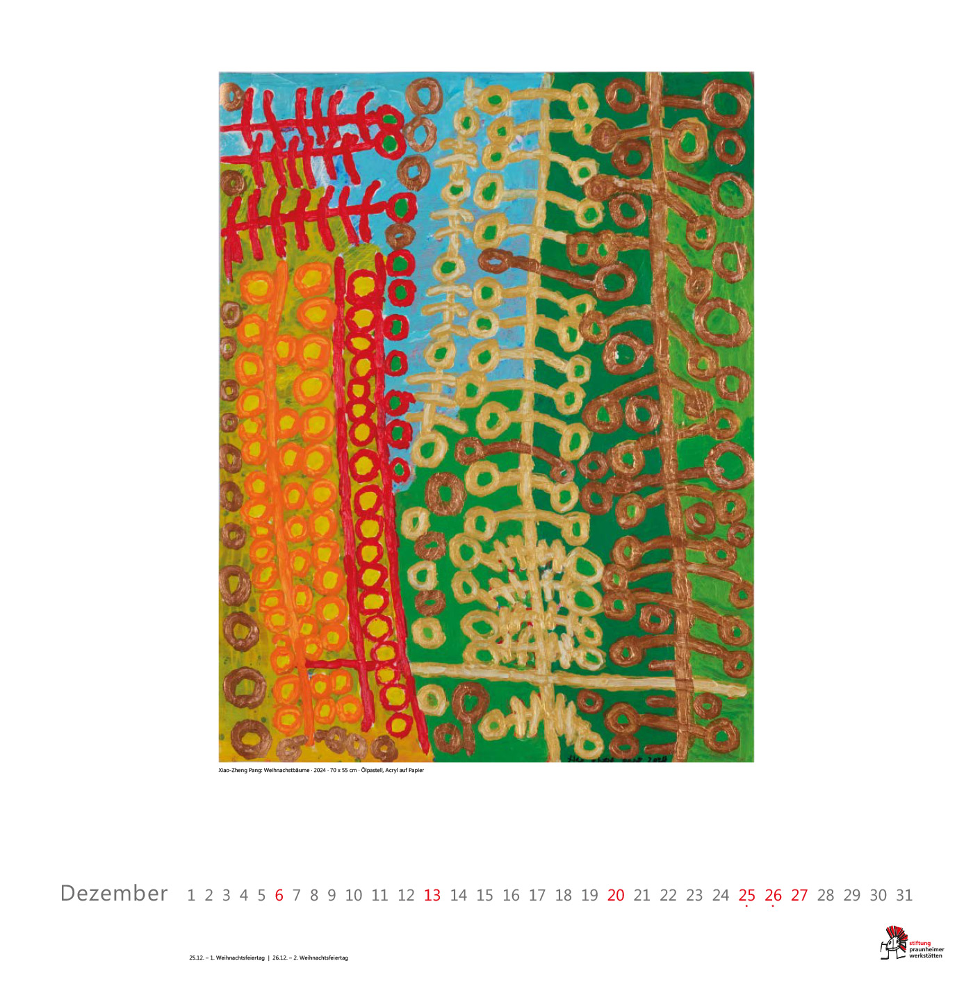 12_pw_kalender2026 tiftung Praunheimer Werkstätten Kalender 2026 - Kalenderblatt Dezember