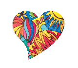 gemaltes Herz das pocht