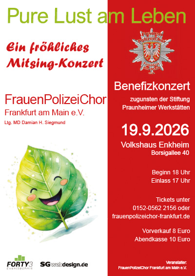 Flyer zum Mitsingkonzert am 19.09.2026